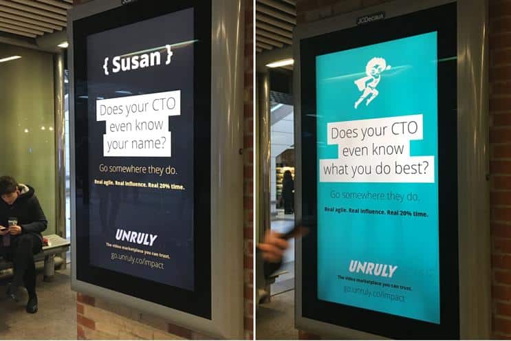 Unruly Launches Outdoor Recruitment Ad Campaign To Attract New Developers