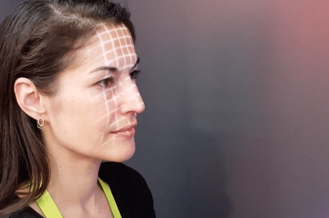 Elena Corchero being scanned CES 2019